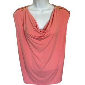 Michael Kors Peach Sleeveless Top, Size Medium